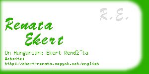 renata ekert business card